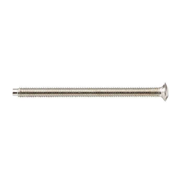 Knightsbridge M3.5 x 50mm raised head countersunk electrical socket screw Nickel plated