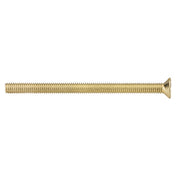 Knightsbridge M3.5 x 50mm Flat-Head countersunk electrical socket screw - Brass