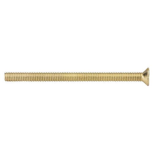 Knightsbridge M3.5 x 50mm Flat-Head countersunk electrical socket screw - Brass