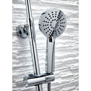 SCUDO Serena Chrome Round Rigid Riser Shower Set
