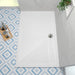 1800x900mm Slimline Shower Tray Stone Resin with Waste