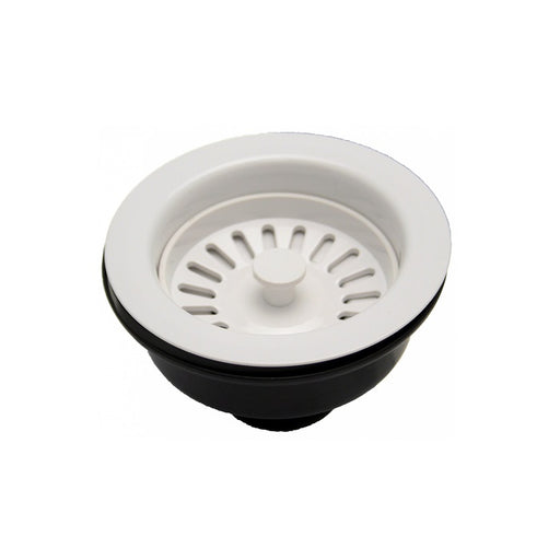 Embrass Peerless Sink Waste Basket Strainer 1.1/2" Plastic flange & inner basket White