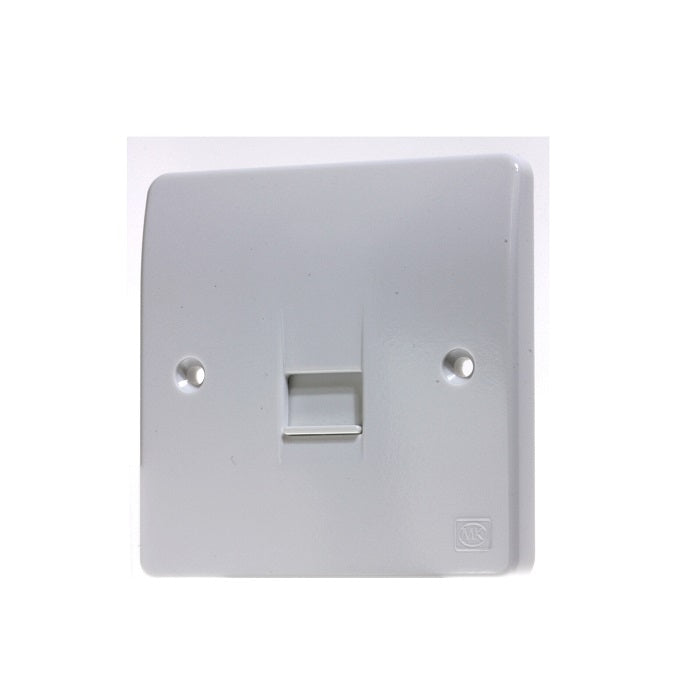 MK Moulded Single BT Master Telephone Socket - White