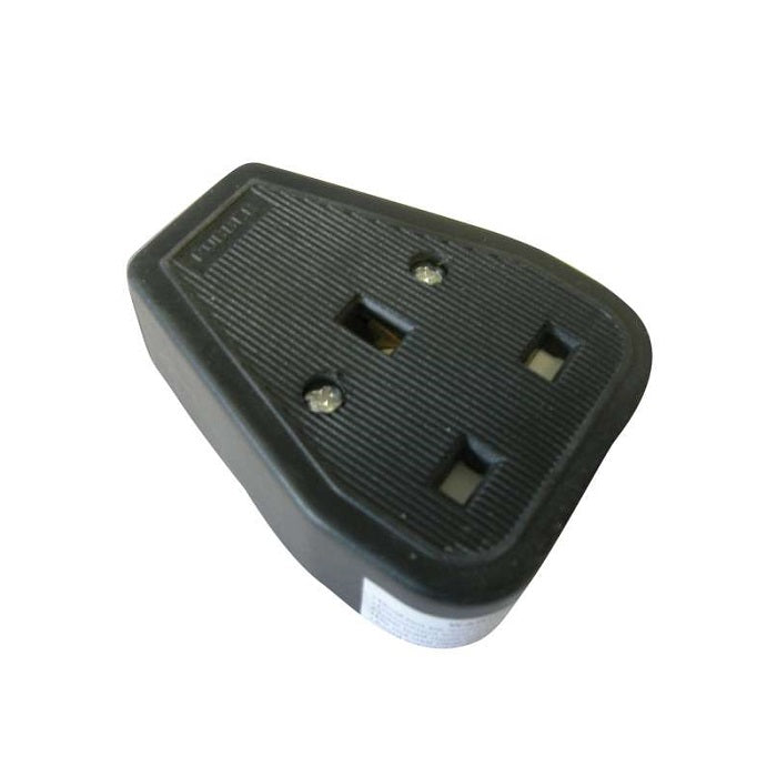SelectRic 1G Heavy Duty Rubber Trailing Socket - Black