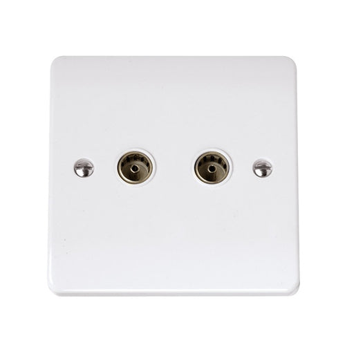 Click Curva Twin Non-Isolated Coaxial Outlet