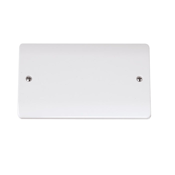 Back Plate Click Click Curva 2 Gang Blank Plate | APM Plumbing & Electrical