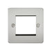 Knightsbridge 2G Modular Faceplate - Brushed Chrome