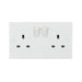 Knightsbridge 13A 2G DP Switched Socket with Twin Earths