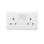Knightsbridge 13A 2G DP Switched Socket with Twin Earths