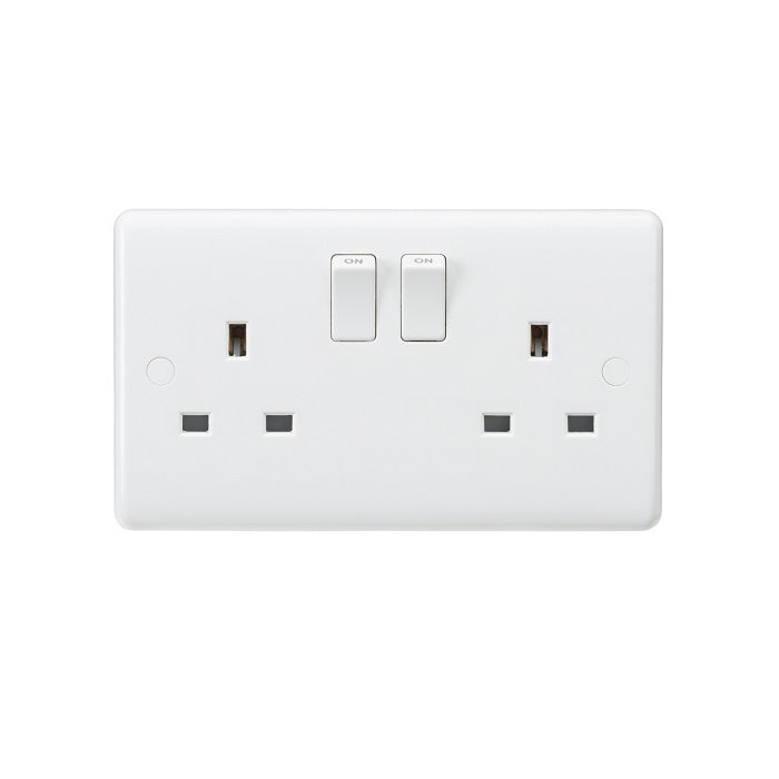 Knightsbridge 13A 2G DP Switched Socket with Twin Earths