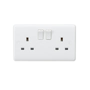 Knightsbridge 13A 2G SP Switched Socket with Twin Earths - ASTA Approved