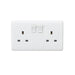 Knightsbridge 13A 2G SP Switched Socket with Twin Earths - ASTA Approved