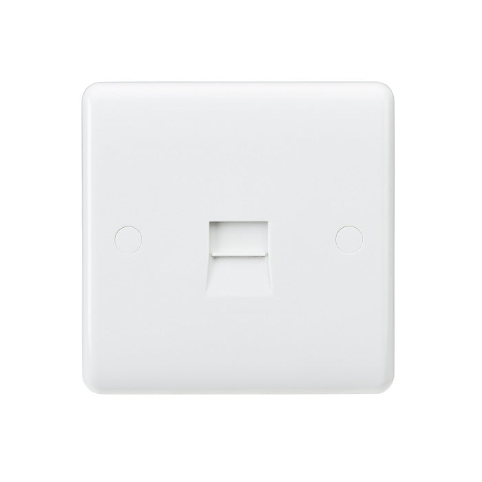 Curved Edge Telephone Master Socket
