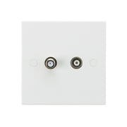 13A 2G trailing socket WHITE