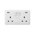 Knightsbridge 13A 2G DP Switched Socket with Dual USB A+A 5V DC 4.8A shared