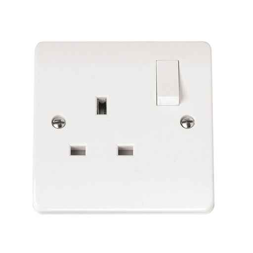 Click Curva 1G DP 13A Switched Socket Outlet