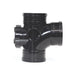 Aquaflow 110mm Solvent Access Triple Socket Door Branch - Black