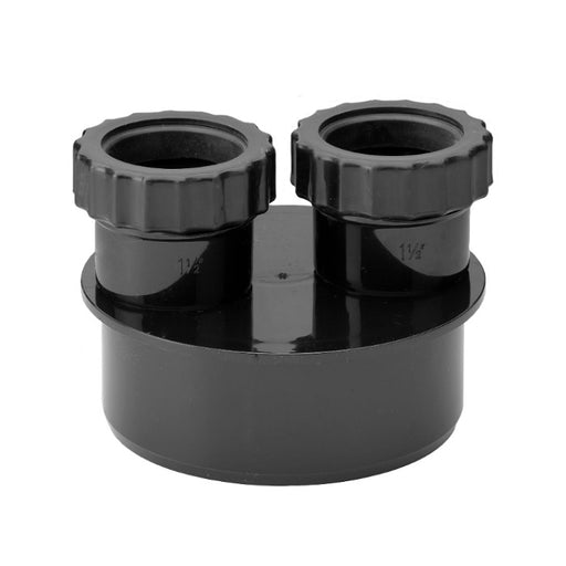 Aquaflow 32 - 32mm Waste Adaptor - Black