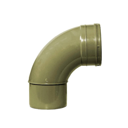 Aquaflow 110mm Solvent Single Socket Swept Bend - Grey