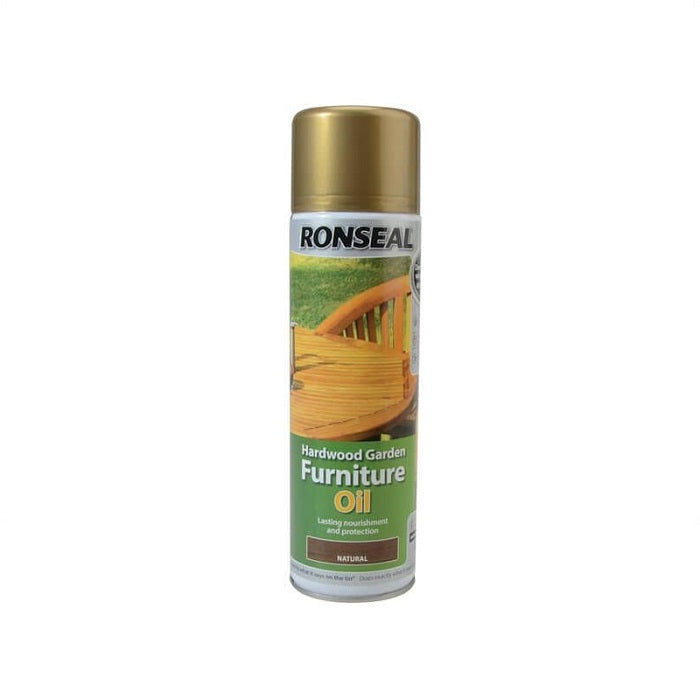 Ronseal Garden Furniture Oil Aerosol 500ml Natural Clear