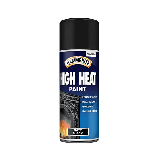 Hammerite High Heat Aerosol Paint Black 400ml