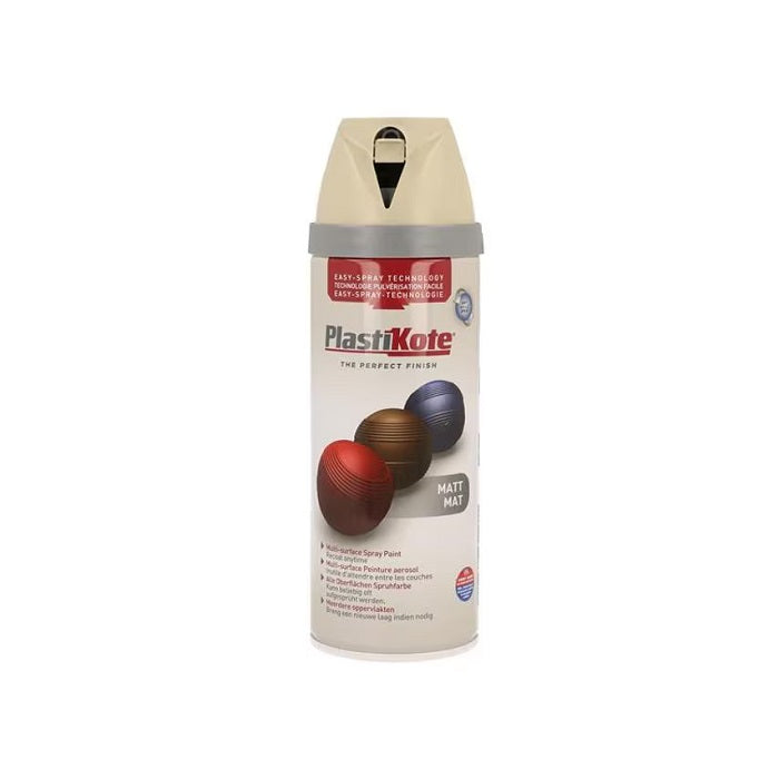 Plastikote Twist and Spray Paint French Grey Matt 400ml