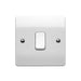 MK 1G 1 Way Switch - White