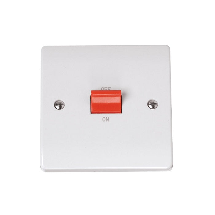 Click Curva 45A 1 Gang DP Plate Switch