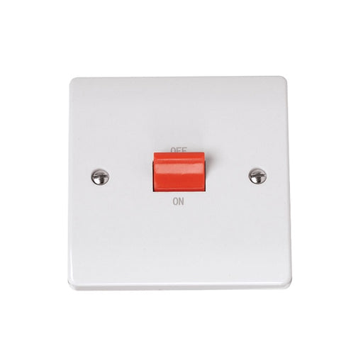 Click Curva 45A 1 Gang DP Plate Switch