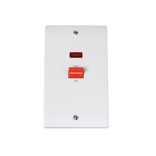 2-GANG 45A SWITCH / NEON