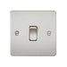 Knightsbridge 10AX 1G 2-way Switch - Brushed Chrome