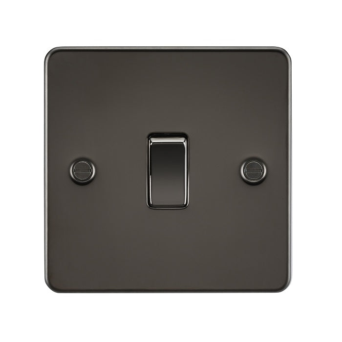 Knightsbridge 10AX 1G 2-way Switch - Gunmetal