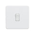 Knightsbridge 10AX 1G 2-way Switch - Matt White