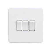 Knightsbridge 10AX 3G 2-way Switch - Matt White