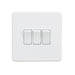 Knightsbridge 10AX 3G 2-way Switch - Matt White