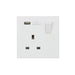 Knightsbridge 13A 1G SP Switched Socket with USB -A 5V DC 2.1A