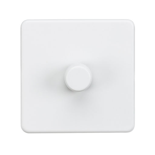 Knightsbridge 1G 2-way 10-200W 5-150W LED Intelligent dimmer - Matt White