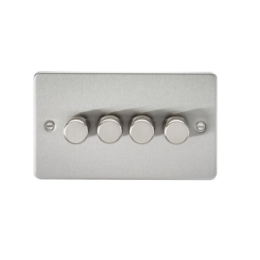 Knightsbridge 4G 2-way 10-200W 5-150W LED Intelligent dimmer - Brushed Chrome