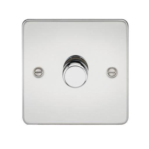 Knightsbridge 1G 2-way 10-200W 5-150W LED Intelligent dimmer - Polished Chrome