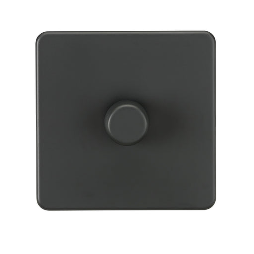 Knightsbridge 1G 2-way 10-200W 5-150W LED Intelligent dimmer - Anthracite