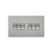 Knightsbridge 10AX 6G 2-way Switch - Brushed Chrome