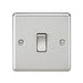 Knightsbridge 10AX 1G 2-way Switch - Brushed Chrome