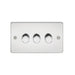 Knightsbridge 3G 2-way 10-200W 5-150W LED Intelligent dimmer - Polished Chrome