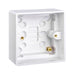 Slimline White 1G 47mm Pattress Back Box