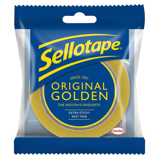 836 Sellotape Original Golden Sticky Tape 50m x 24mm
