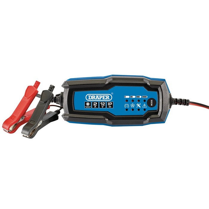 Draper 2A 12V Smart Battery Charger