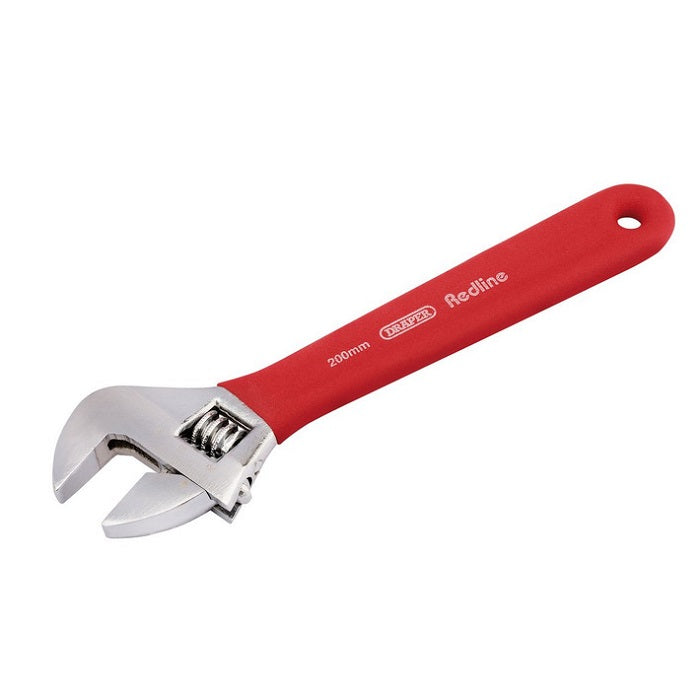 Draper Redline Soft Grip Adjustable Wrench, 200mm, 25mm