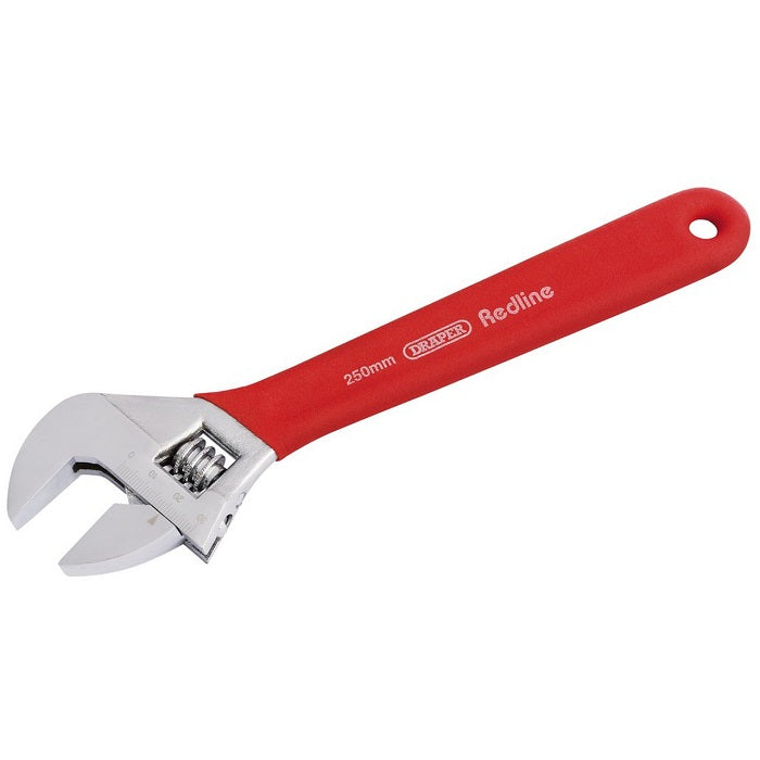 Draper Redline Soft Grip Adjustable Wrench, 250mm, 30mm