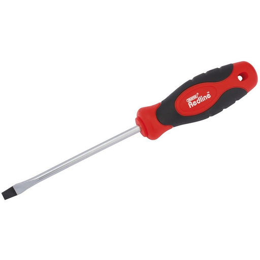 Draper Redline Plain Slot Soft Grip Screwdriver, 5x100mm