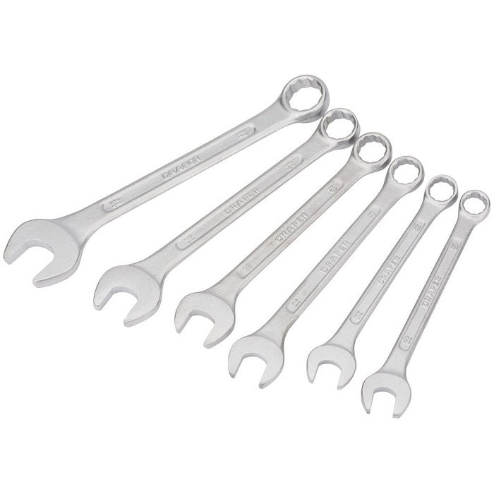 Draper Redline Metric Combination Spanner Set, 10 - 17mm 6pcs